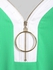Plus Size Colorblock Half Zipper Ribbed T-shirt - L | Us 12