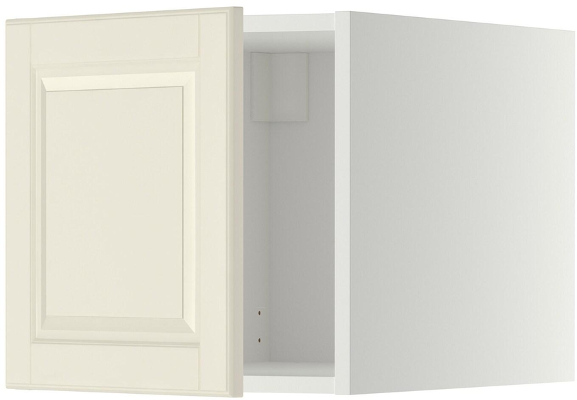 METOD Top cabinet - white/Bodbyn off-white 40x40 cm