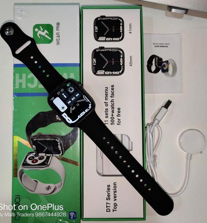 DT7 Smart Watch Series 7 1.9" Infinite Screen GPS Tracker Bluetooth Call Men Women 45mm Smartwatch For IOS Xiaomi Black