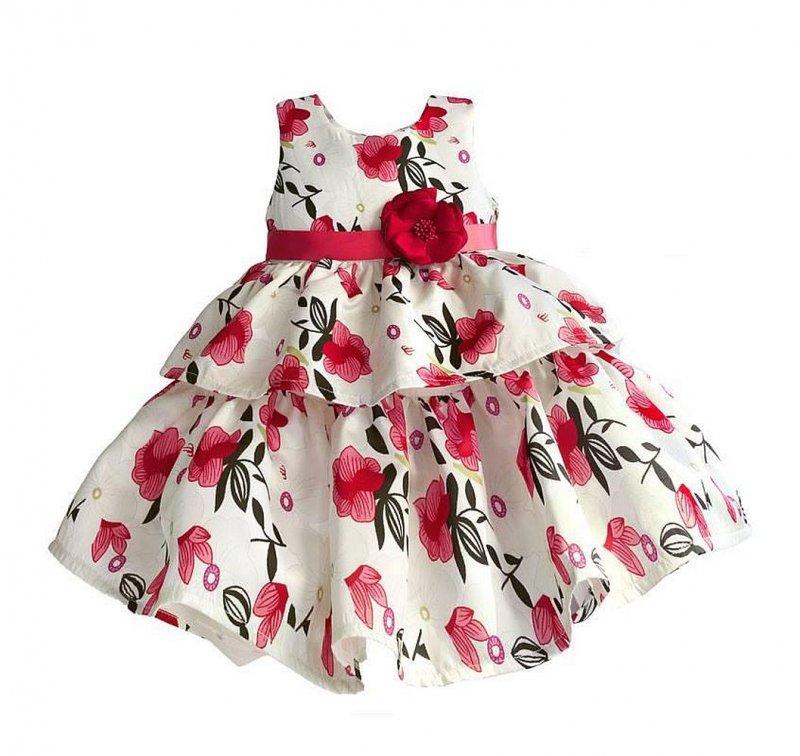 VACC Zoe Flower Blooming Tiered Dress - 12 Sizes (Photo Color)