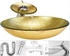 San George Design Glass Wash Basin With Shelf And Waterfall Mixer + A Pop Up And Drainabwmsa 20011 D