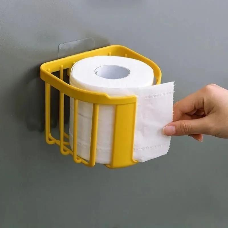 Generic Wall Mount Toilet Paper Holder Punch-Free Tissue Storage Box