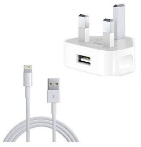 Generic Power Adapter Charger And Cable 3-Pin Socket Plug - Iphone