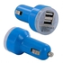 2-Port Mini Universal Dual USB Car Charger Adapter Bullet 5V 2.1A+1A For iPhone Blue