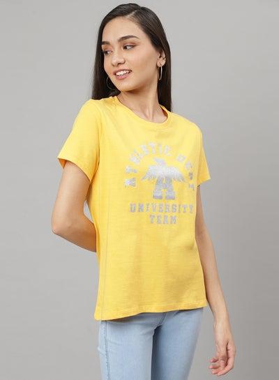 Printed Round Neck T-Shirt Banana