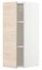 METOD خزانة حائط مع أرفف, أبيض/Lerhyttan رمادي فاتح, ‎30x80 سم‏ - IKEA