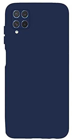 Silicone Case Microfiber Lining With Camera Protection For Samsung Galaxy M62 - Navy