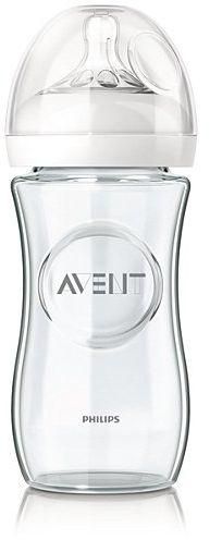 Philips AVENT Natural Feeding Bottle Glass, 240 ml - SCF673/17