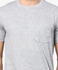 Grey Flecked Cotton-Blend T-Shirt