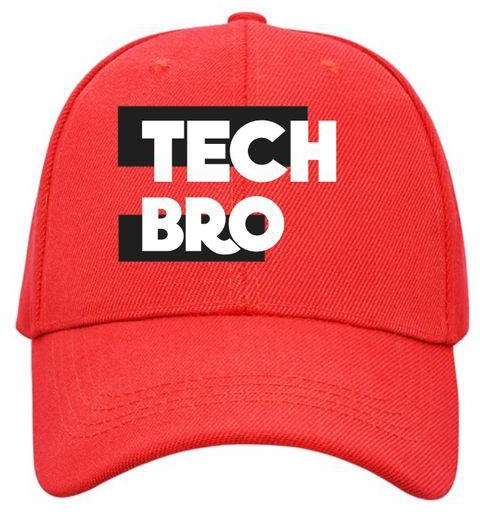 Tech Bro Face Cap Red