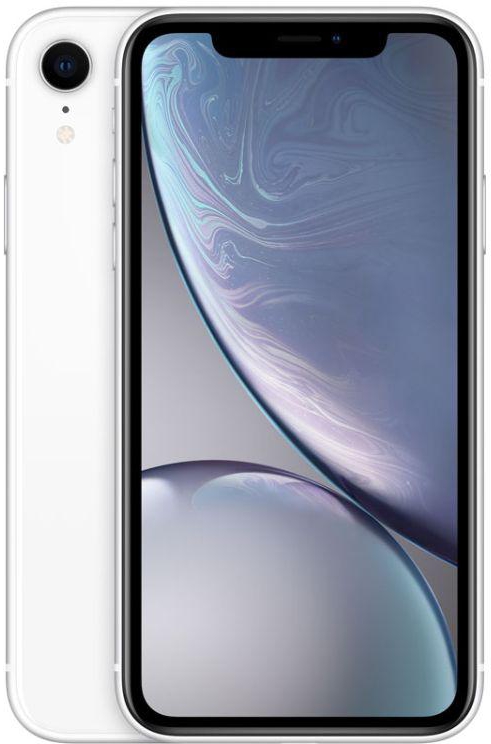 Apple Iphone XR With Face Time - 128 GB, 4G LTE, White, 3 GB Ram, Single Sim & E-Sim