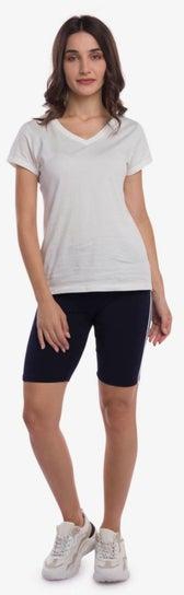 Side Pipping Detail Shorts Navy