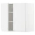 METOD خزانة حائط مع أرفف/بابين, أبيض Enköping/بني شكل خشب الجوز, ‎60x60 سم‏ - IKEA