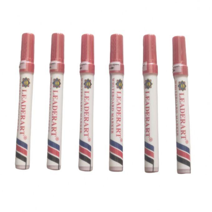 Unik UNIK مجموعة من 6 قلم سبورة عالى الجودة احمر الون ماركة