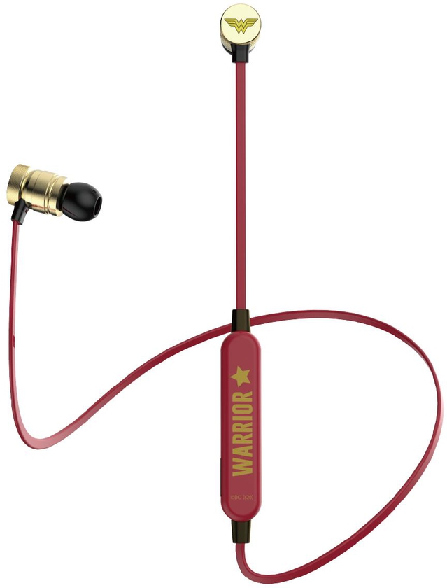 A&amp;S Wonder Woman In Ear Headphones - Red