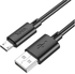 Hoco X88 Cool Charging Data Cable For Micro - 2.4 Amp - Black