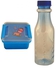 Kyro Toys Wab-bll Water Bottle - 750 ml - Blue + Lub-bll Lunch Box - Blue
