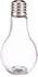 زجاجة مصباح اضاءة من ايه كيه دي سي، طول (9 سم) × عرض (9 سم) × ارتفاع (18 سم) شفاف