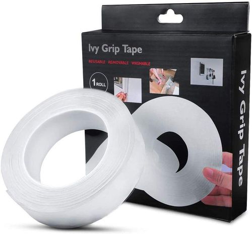 Lvy Grip Tape Double Face Reusable Removable Washable- 1 Roll