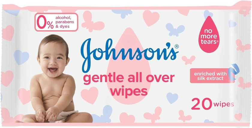 Johnson's Baby Gentle All Over Wipes - 20Wipes