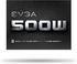 EVGA 500 W1 Power Supply, 80+ WHITE 500W – 100-W1-0500-KR