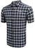 COOFANDY Short Sleeve Plaid Contrast Color Casual Button Down Shirt-Green