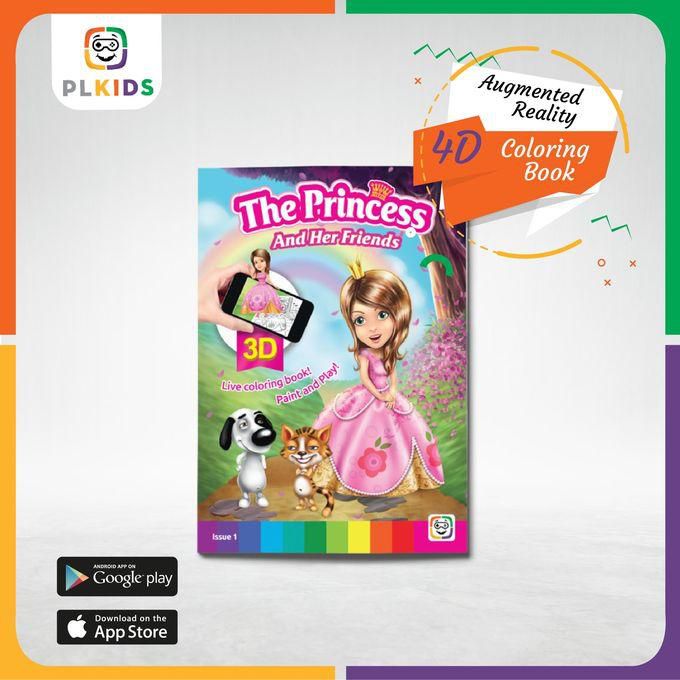 PLKids The Princess & Her Friends Coloring Book With Augmented Reality Technology