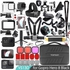 Vamson 64 in 1 Accessories Kit for GoPro Hero 8 Black Waterproof Housing Case Filter Silicone Protector Frame Lens Screen Tempered Glass Head Chest Strap Bike Car Mount Floating Bundle Set Kit AVS13