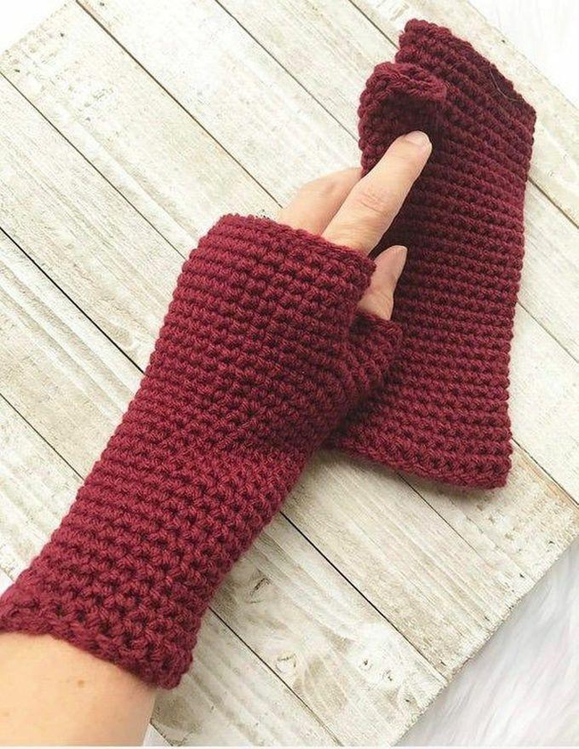 Gloves For Women - Dark Red