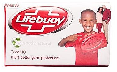 Lifebuoy Germ Protection Bar Soap Total 10 75g + FREE Soap Dish
