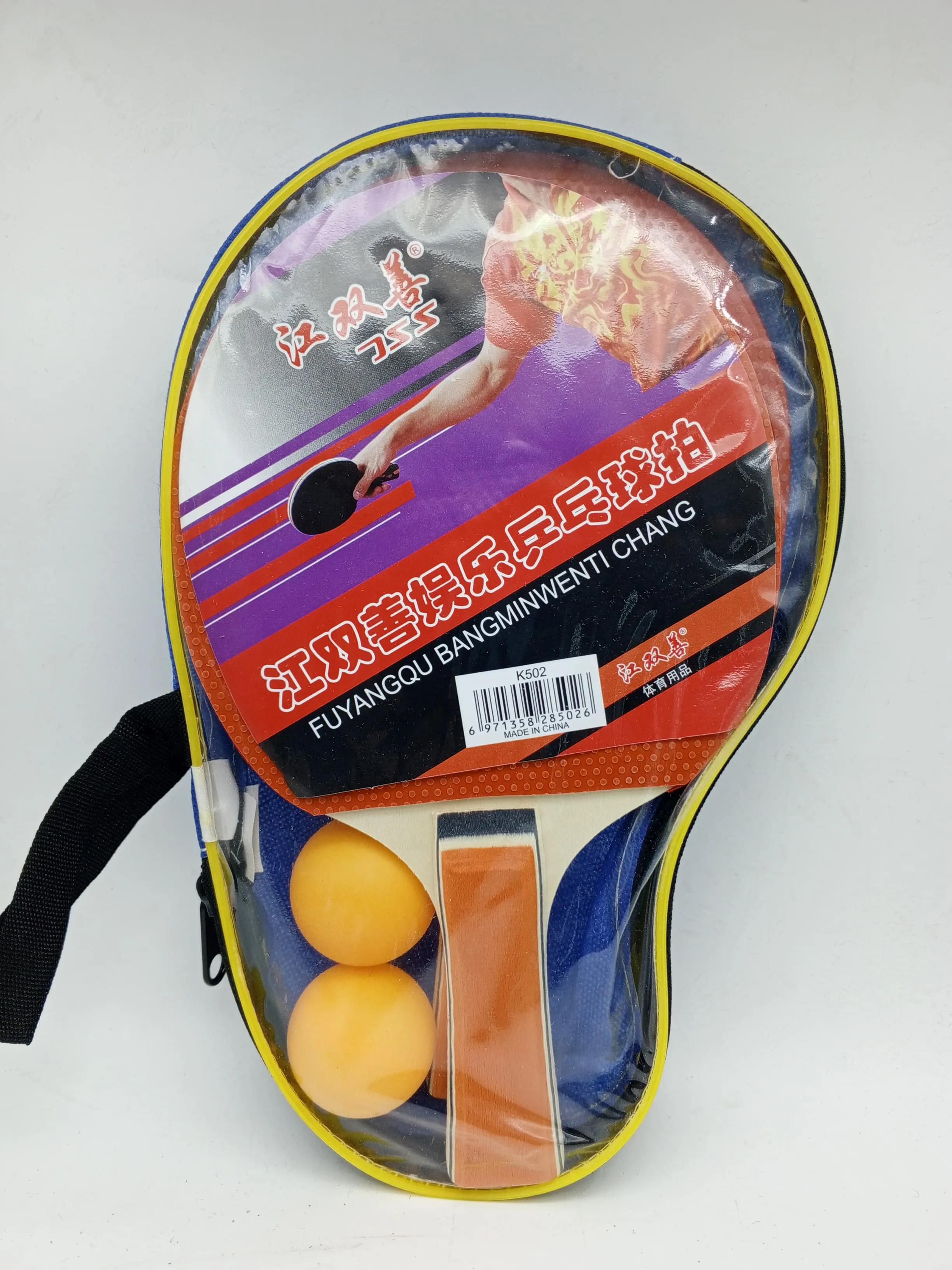 (STANDARD QUALITY)TABLE TENNIS Play Game Ping-Pong Racket Ping Pong Bat Paddler. With 2 table tennis balls