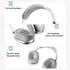 P9 Pro Max Wireless Bluetooth Headphones Over Ear Stereo Music Headphones Gaming Headset - Supports Mircoro TF for Laptop/Mobile Phone/PC (White)