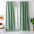DEALS FOR LESS - Window Curtains Green Color , set of 2 Pieces.
