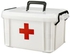 Plastic First Aid Kit Storage Box - White