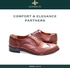 Natural Leather Classic Oxford Leazus Shoes - Brown