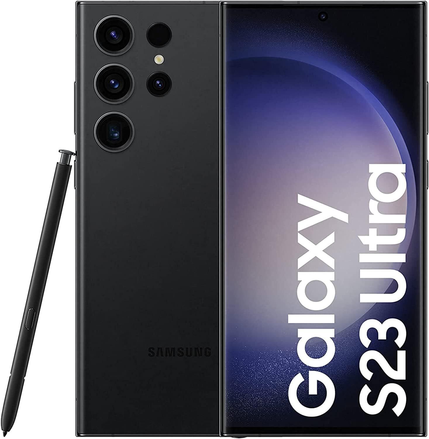 Samsung Galaxy S23 Ultra Dual SIM, 12GB RAM, 512GB, 5G, Phantom Black, (UAE/TRA Version)