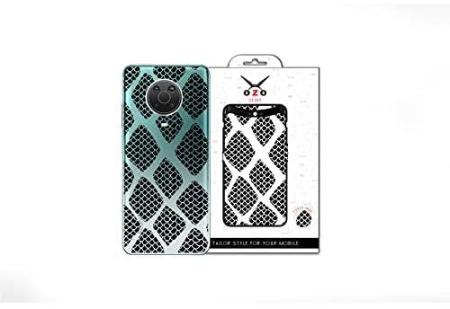 Ozo Ray skins Transparent Snake Skin Effect (SV511SSE) (Not For Black Phone) for Samsung A22