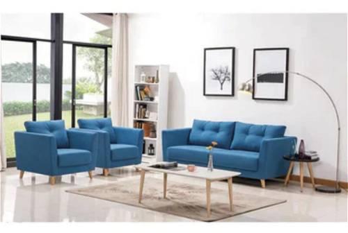 sofa set, 3 pieces, blue - KM-EG91-32
