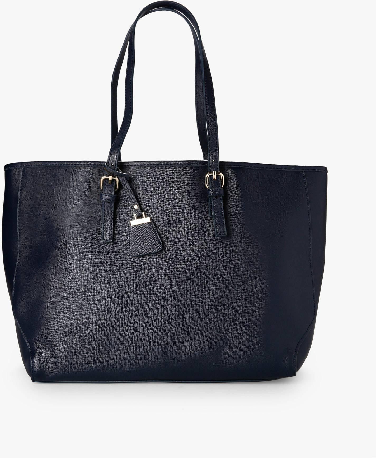 Saffiano-Effect Shopper Bag