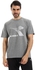 Diadora Men Cotton Printed T-Shirt - Grey