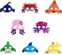 SYOSI 8Pcs Shark Octopus Dress-Up Masks Blindfold Costumes Party Favors for Kids Boys Girls Under The Sea Themed Birthday Supplies