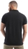 Ted Marchel Short Sleeves Black Buttoned Neck Polo Shirt