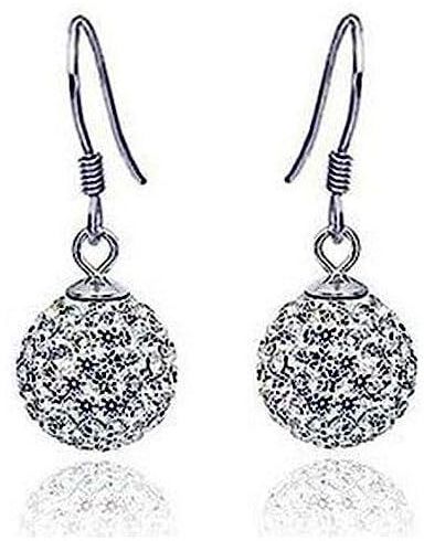 JewelOra Female Platinum Plated Sterling Silver 925 With AAA Zircon Stone Jewelry Earrings Model MSF-E1645
