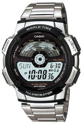 Casio AE-1100WD-1AVDF Stainless Steel Watch - Silver