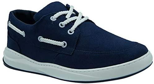 Zero 3 Faux Nubuck Contrast-eyelet Mocc-Toe Low-Top Lace-Up Boat Shoes for Men