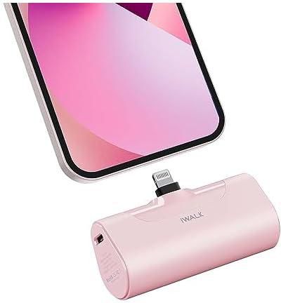 iWalk Portable Power Bank 4500mAh Ultra-Compact Small Portable Charger Cute Battery Pack Compatible with iPhone 14/13/13 Pro Max/12/12 Mini/12 Pro Max/11 Pro/XS Max/XR/X/8/7/6/Plus Airpods and More