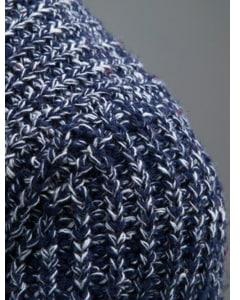 Slim Fit Crew Neck Ribbed Knitted Sweater - Cadetblue - 2xl