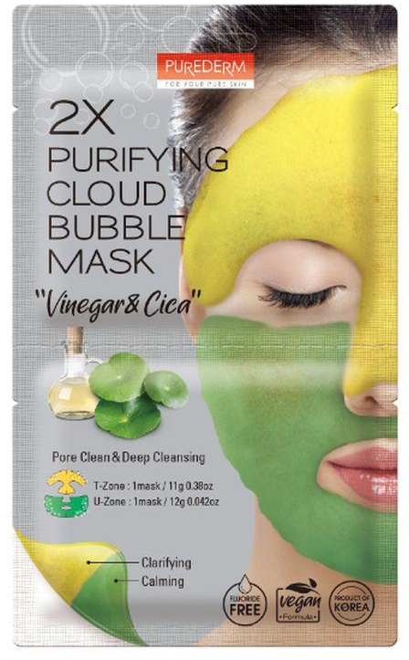 Purederm Bubble Mask 2X Purifying Cloud Vinegar + Cica - ADS 792