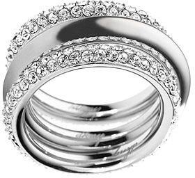 DKNY Women's Stainless Steel Crystal Ring, Size 8 US - NJ1958040-180