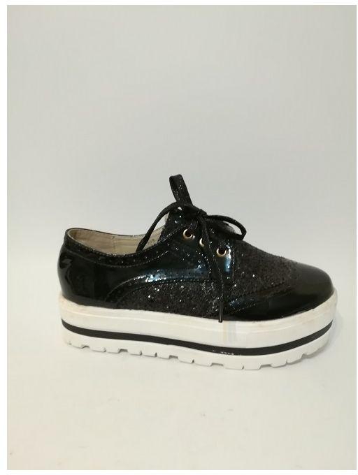 Lourina Glittery Casual Shoes - Black